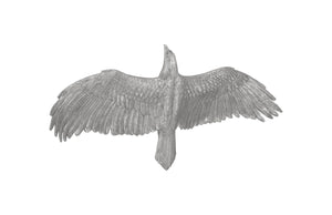 Phillips Collection Soaring Eagle Wall Art – Striking Silver Sculpture for Elegant Modern Decor and Dynamic Gallery Displays Resin, Silver Leaf, LG PH94502
