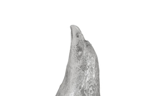 Phillips Collection Soaring Eagle Wall Art – Striking Silver Sculpture for Elegant Modern Decor and Dynamic Gallery Displays Resin, Silver Leaf, LG PH94502