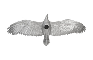 Phillips Collection Soaring Eagle Wall Art – Striking Silver Sculpture for Elegant Modern Decor and Dynamic Gallery Displays Resin, Silver Leaf, LG PH94502