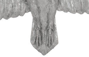 Phillips Collection Soaring Eagle Wall Art – Striking Silver Sculpture for Elegant Modern Decor and Dynamic Gallery Displays Resin, Silver Leaf, LG PH94502