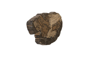 Phillips Collection Cast Petrified Wood Wall Tile - Durable, Nature-inspired Design For Stunning Modern Interiors Brown,Gray Resin Ph94505