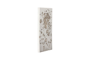 Phillips Collection Splotch Rectangular Silver Leaf Wall Art - Modern Organic Design with Sculptural Texture for Any Space PH94510