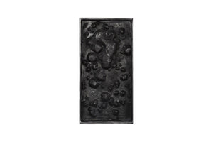 Phillips Collection Splotch Rectangular Silver Leaf Wall Art - Modern Organic Design with Sculptural Texture for Any Space PH94510