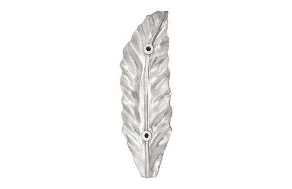 Phillips Collection Petiole Wall Leaf Art - Striking Oversized Botanical Sculpture for Luxurious Home Décor Elegance Silver, SM, Version A PH94514