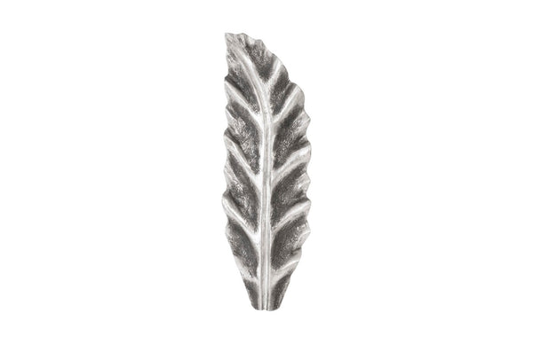 Phillips Collection Petiole Wall Leaf Art - Striking Oversized Botanical Sculpture for Luxurious Home Décor Elegance Silver, SM, Version A PH94514
