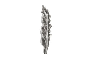 Phillips Collection Petiole Sculptural Leaf Wall Art Hand Finished Cast Resin for Gallery and High Ceiling Rooms Silver 7 L x 2 W x 20 H PH94514