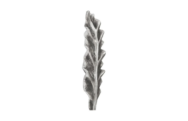 Phillips Collection Petiole Sculptural Leaf Wall Art Hand Finished Cast Resin for Gallery and High Ceiling Rooms Silver 7 L x 2 W x 20 H PH94514
