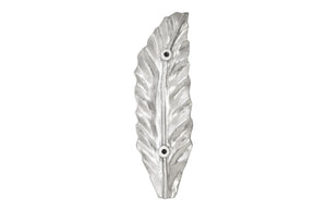 Phillips Collection Petiole Sculptural Leaf Wall Art Hand Finished Cast Resin for Gallery and High Ceiling Rooms Silver 7 L x 2 W x 20 H PH94514