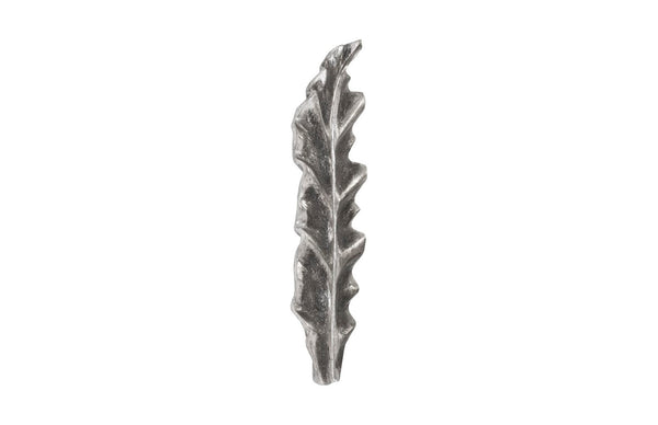 Phillips Collection Petiole Wall Leaf Art - Striking Oversized Botanical Sculpture for Luxurious Home Décor Elegance Silver, SM, Version B PH94515