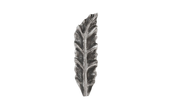 Phillips Collection Petiole Wall Leaf Art - Striking Oversized Botanical Sculpture for Luxurious Home Décor Elegance Silver, SM, Version B PH94515
