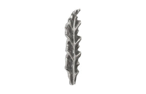 Phillips Collection Petiole Sculptural Leaf Wall Art Hand Finished Cast Resin for Gallery and High Ceiling Rooms Silver 7 L x 2 W x 21 H PH94515