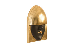 Phillips Collection Fashion Faces Wall Art - Chic Resin Décor Piece With Striking Style To Elevate Your Space Elegantly Black,Gold Resin Ph94744