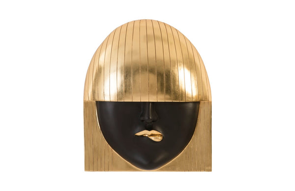 Phillips Collection Fashion Faces Wall Art - Chic Resin Décor Piece With Striking Style To Elevate Your Space Elegantly Black,Gold Resin Ph94744