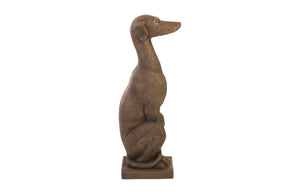 Phillips Collection Greyhound, Greyhound Sculpture - Elegant Bronze Finish Resin Art, Weather-Resistant for Indoor & Outdoor Use PH95098