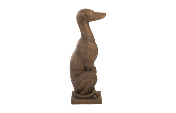 Phillips Collection Greyhound, Greyhound Sculpture - Elegant Bronze Finish Resin Art, Weather-Resistant for Indoor & Outdoor Use PH95098