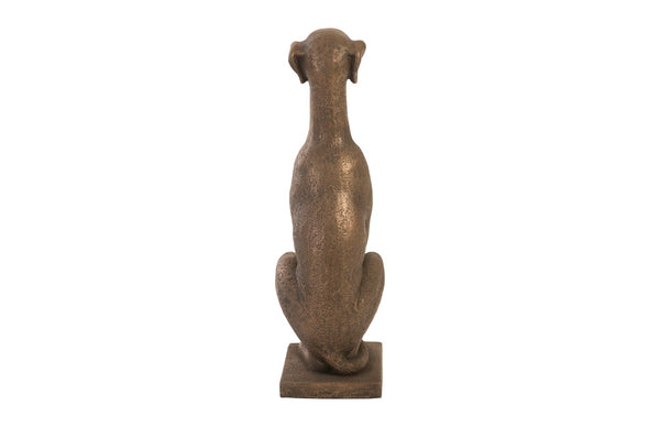 Phillips Collection Greyhound, Greyhound Sculpture - Elegant Bronze Finish Resin Art, Weather-Resistant for Indoor & Outdoor Use PH95098