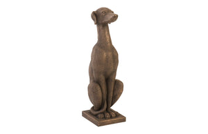 Phillips Collection Greyhound, Greyhound Sculpture - Elegant Bronze Finish Resin Art, Weather-Resistant for Indoor & Outdoor Use PH95098