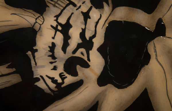 Phillips Collection Cast Petrified Wood Wall Tile - Durable, Nature-inspired Design For Stunning Modern Interiors Brown,Black Resin Ph95524