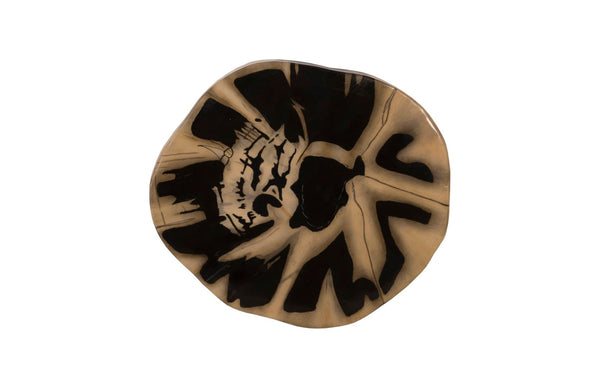 Phillips Collection Cast Petrified Wood Wall Tile - Durable, Nature-inspired Design For Stunning Modern Interiors Brown,Black Resin Ph95524