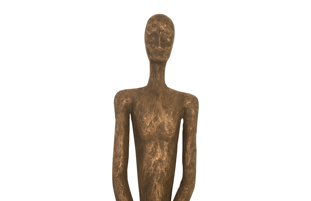Phillips Collection Lloyd Wall Sculpture - Striking Mid-Century Modern Art Piece by Raymond Waite for Home Décor Resin, Bronze Finish PH95571