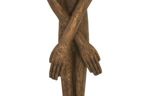Phillips Collection Lloyd Wall Sculpture - Striking Mid-Century Modern Art Piece by Raymond Waite for Home Décor Resin, Bronze Finish PH95571