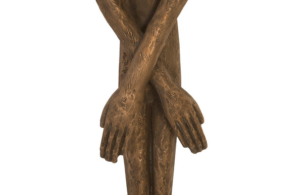 Phillips Collection Lloyd Wall Sculpture - Striking Mid-Century Modern Art Piece by Raymond Waite for Home Décor Resin, Bronze Finish PH95571