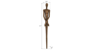Phillips Collection Lloyd Wall Sculpture - Striking Mid-Century Modern Art Piece by Raymond Waite for Home Décor Resin, Bronze Finish PH95571