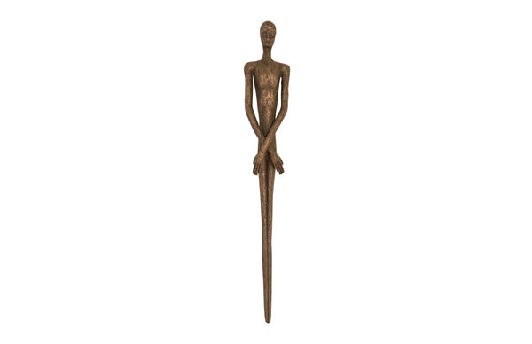 Phillips Collection Lloyd Wall Sculpture - Striking Mid-Century Modern Art Piece by Raymond Waite for Home Décor Resin, Bronze Finish PH95571