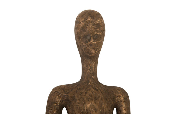 Phillips Collection Lottie Wall Sculpture by Raymond Waite - Striking Mid-Century Modern Art for Contemporary Spaces Resin, Bronze Finish PH95572