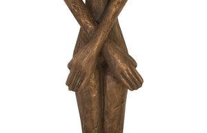 Phillips Collection Lottie Wall Sculpture by Raymond Waite - Striking Mid-Century Modern Art for Contemporary Spaces Resin, Bronze Finish PH95572