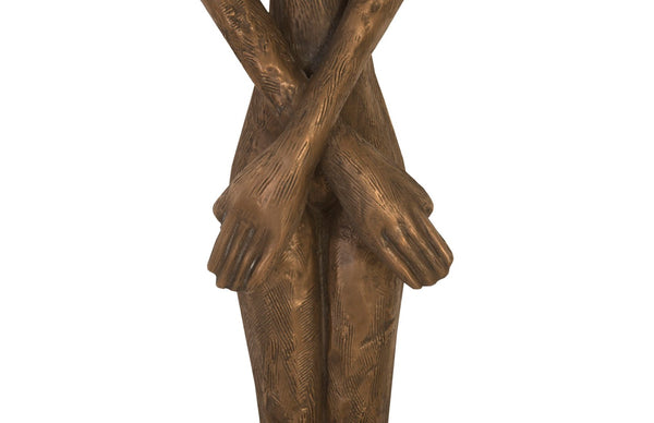 Phillips Collection Lottie Wall Sculpture by Raymond Waite - Striking Mid-Century Modern Art for Contemporary Spaces Resin, Bronze Finish PH95572