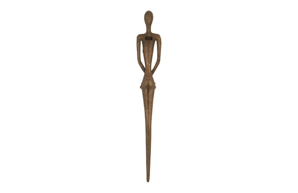 Phillips Collection Lottie Wall Sculpture by Raymond Waite - Striking Mid-Century Modern Art for Contemporary Spaces Resin, Bronze Finish PH95572