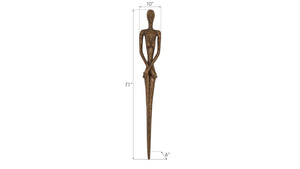 Phillips Collection Lottie Wall Sculpture by Raymond Waite - Striking Mid-Century Modern Art for Contemporary Spaces Resin, Bronze Finish PH95572