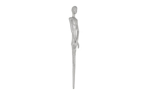 Phillips Collection Lloyd Wall Sculpture - Striking Mid-Century Modern Art Piece by Raymond Waite for Home Décor Resin, Silver Leaf PH95573