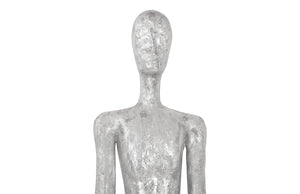 Phillips Collection Lloyd Wall Sculpture - Striking Mid-Century Modern Art Piece by Raymond Waite for Home Décor Resin, Silver Leaf PH95573