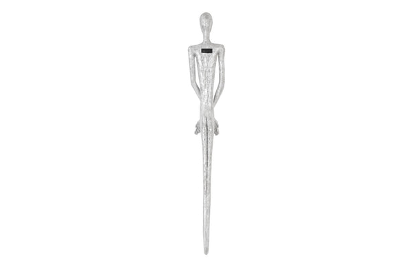 Phillips Collection Lloyd Wall Sculpture - Striking Mid-Century Modern Art Piece by Raymond Waite for Home Décor Resin, Silver Leaf PH95573