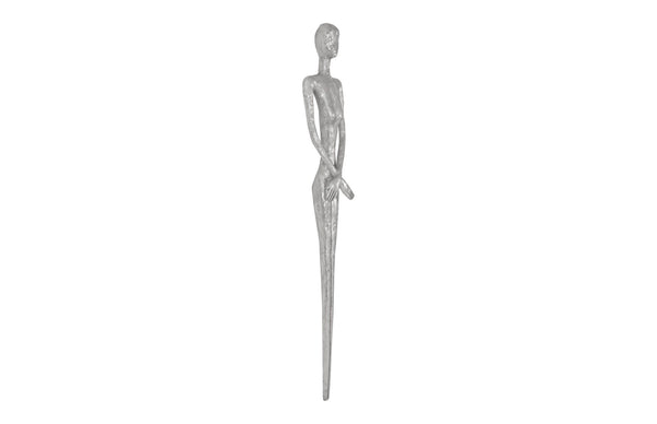 Phillips Collection Lottie Wall Sculpture by Raymond Waite - Striking Mid-Century Modern Art for Contemporary Spaces Resin, Silver Leaf PH95574