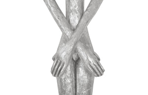 Phillips Collection Lottie Wall Sculpture by Raymond Waite - Striking Mid-Century Modern Art for Contemporary Spaces Resin, Silver Leaf PH95574