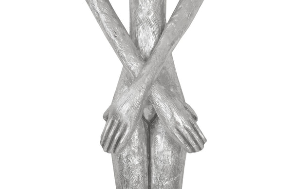 Phillips Collection Lottie Wall Sculpture by Raymond Waite - Striking Mid-Century Modern Art for Contemporary Spaces Resin, Silver Leaf PH95574