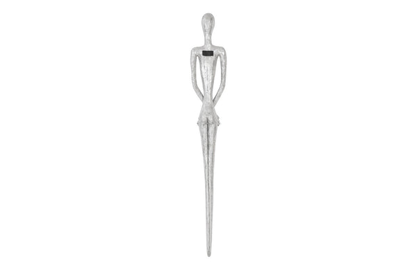 Phillips Collection Lottie Wall Sculpture by Raymond Waite - Striking Mid-Century Modern Art for Contemporary Spaces Resin, Silver Leaf PH95574