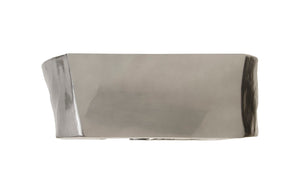 Phillips Collection Plateada Hollow Console - Modern Organic Design with Sculptural Silhouette for Entryway and Living Room Liquid Silver PH95579