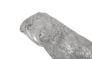 Phillips Collection Parrot Left-Facing Wall Art in Silver Leaf Finish – Elegant Resin Sculpture for Modern Decor PH95595