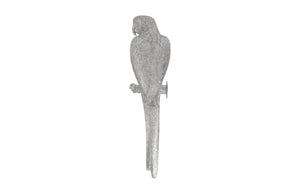Phillips Collection Parrot Left-Facing Wall Art in Silver Leaf Finish – Elegant Resin Sculpture for Modern Decor PH95595