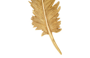 Phillips Collection Feathers Wall Art - Modern Organic Silver Sculptures for Elegant Home Decor and Contemporary Style Large, Gold Leaf, Set of 2 PH95596