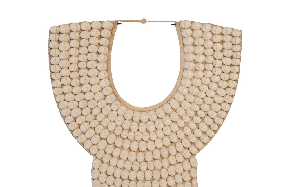 Phillips Collection Shell Necklace Sculpture on Stand - Handmade Coastal Art Piece for Elegant Home Décor & Accents PH96689