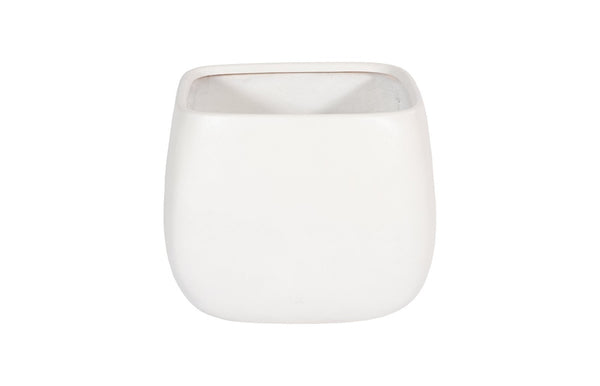 Phillips Collection Swell Planter - Elegant Modern Design for Indoor or Outdoor Spaces, Perfect for Stylish Displays Large, White PH97027