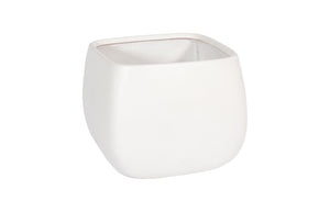 Phillips Collection Swell Planter - Elegant Modern Design for Indoor or Outdoor Spaces, Perfect for Stylish Displays Large, White PH97027