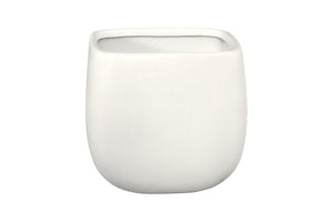 Phillips Collection Swell Planter - Elegant Modern Design for Indoor or Outdoor Spaces, Perfect for Stylish Displays Small, White PH97028
