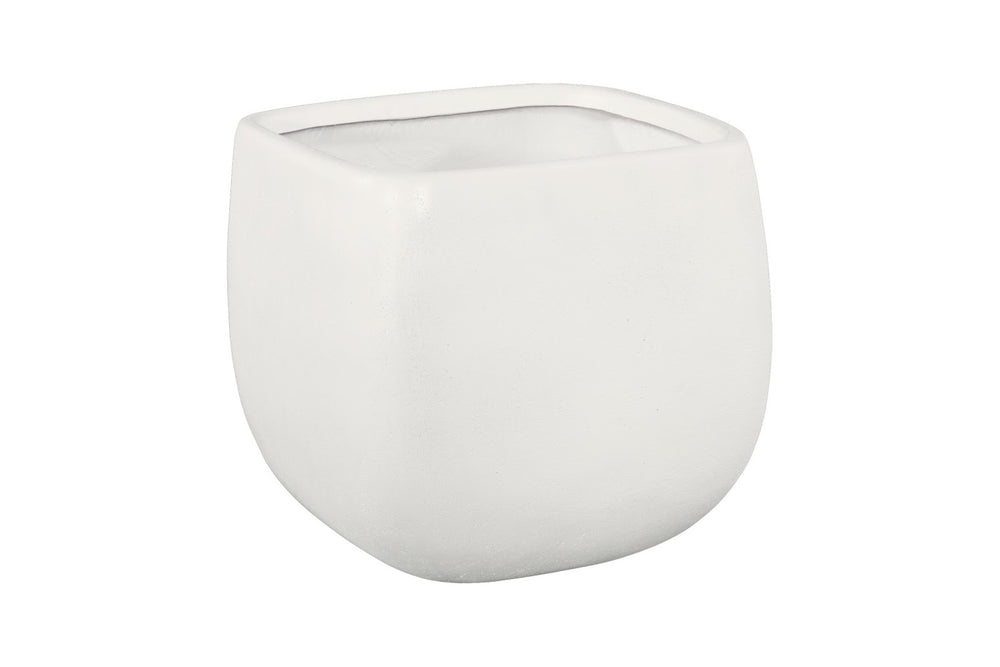 Phillips Collection Swell Planter - Elegant Modern Design for Indoor or Outdoor Spaces, Perfect for Stylish Displays Small, White PH97028