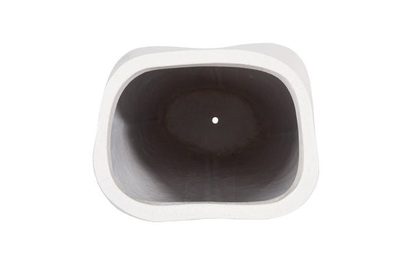 Phillips Collection Amorphous Planter - Modern Organic Design for Stylish Gardens, Patios, and Indoor Displays Large, White PH97029